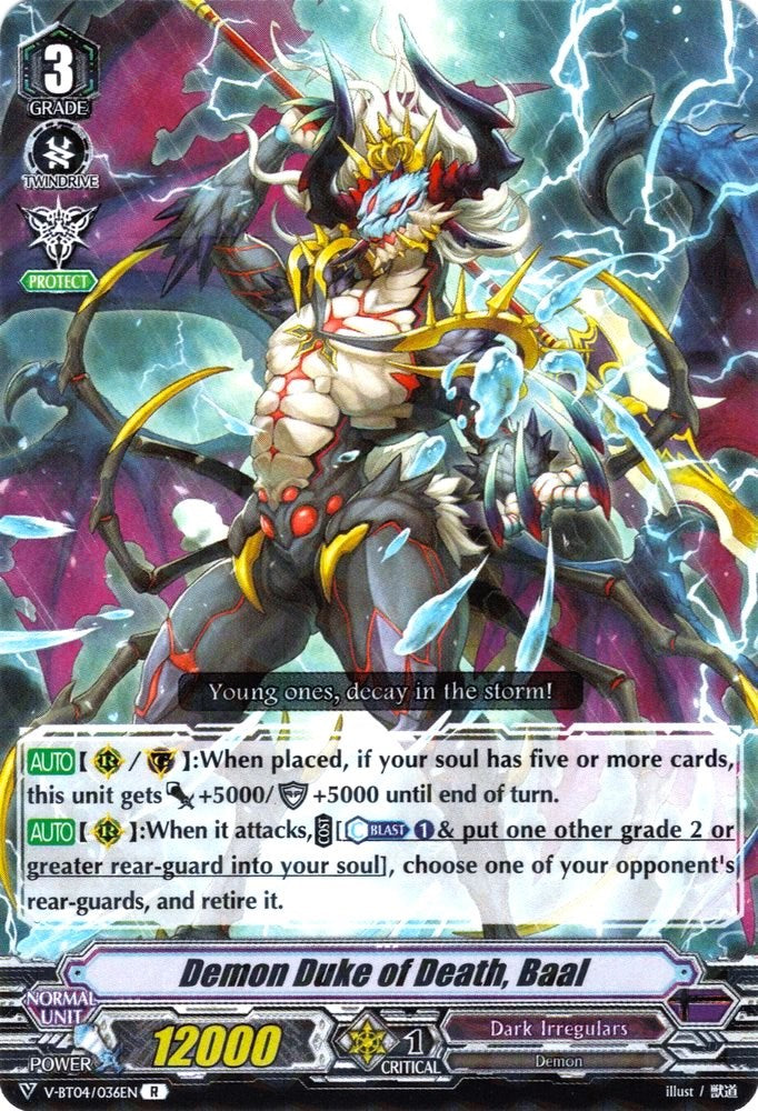 Image of Demon Duke of Death, Baal (V-BT04/036EN) [Vilest! Deletor]