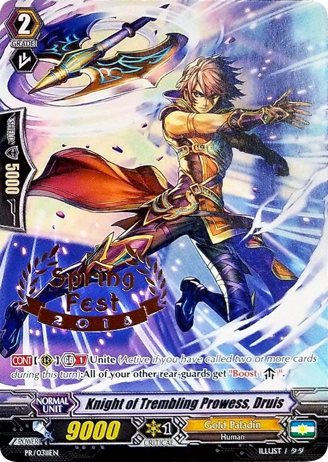 Image of Knight of Trembling Prowess, Druis (Hot Stamped) (PR/0311EN) [Promo Cards]