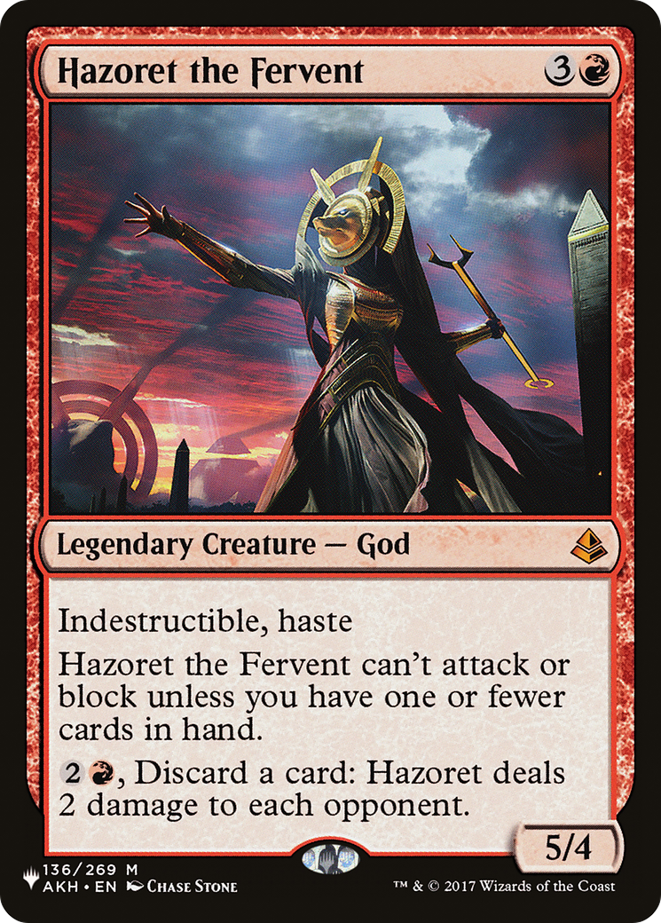 Image of Hazoret the Fervent [The List]