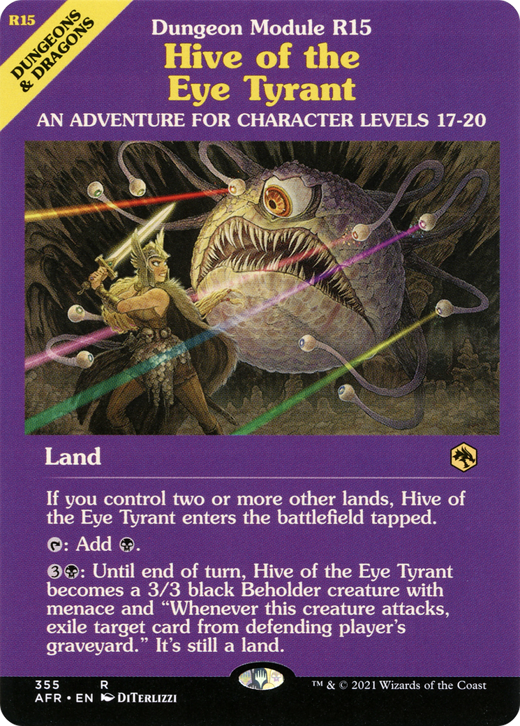 Image of Hive of the Eye Tyrant (Dungeon Module) [Dungeons & Dragons: Adventures in the Forgotten Realms]