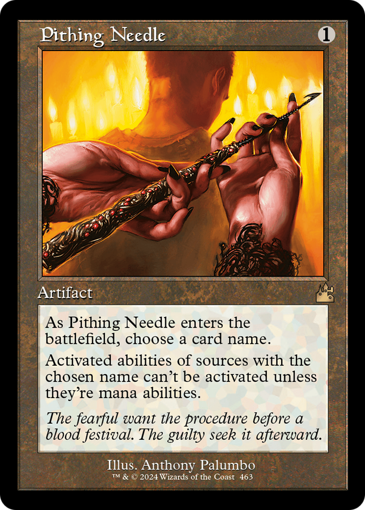 Image of Pithing Needle (Retro Frame) [Ravnica Remastered]