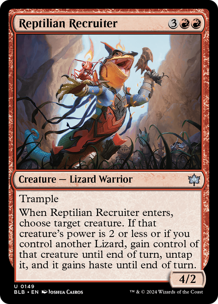 Image of Reptilian Recruiter [Bloomburrow]