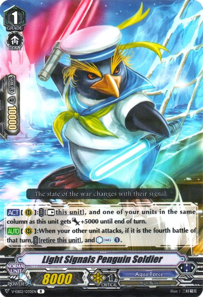 Image of Light Signals Penguin Soldier (V-EB02/030EN) [Champions of the Asia Circuit]