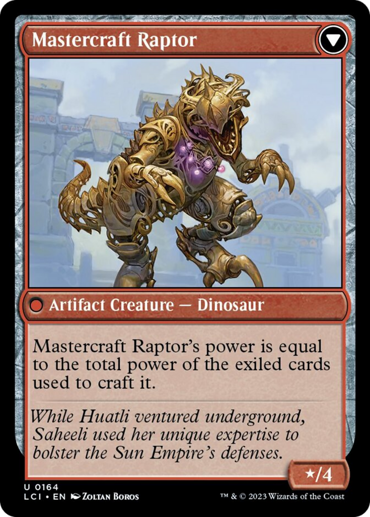 Image of Saheeli's Lattice // Mastercraft Raptor [The Lost Caverns of Ixalan]