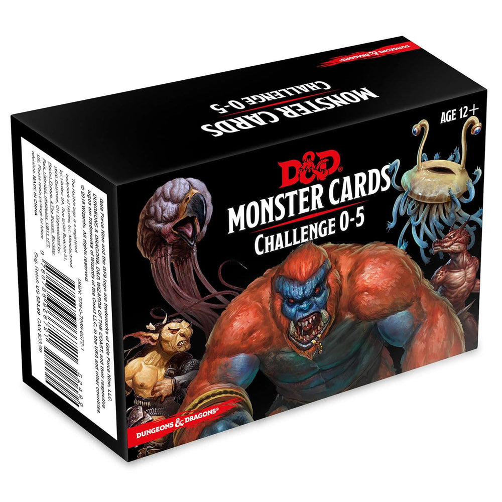 Monster Cards - Challenge 0-5 (Dungeons and Dragons)