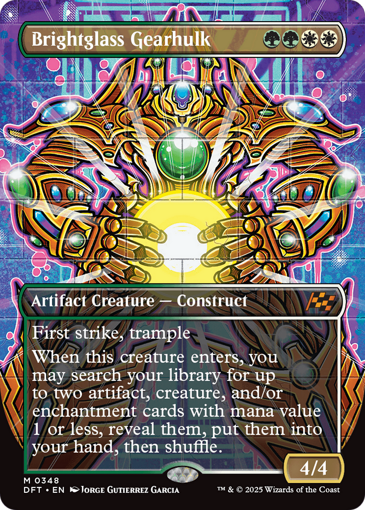Image of Brightglass Gearhulk (Borderless) [Aetherdrift]