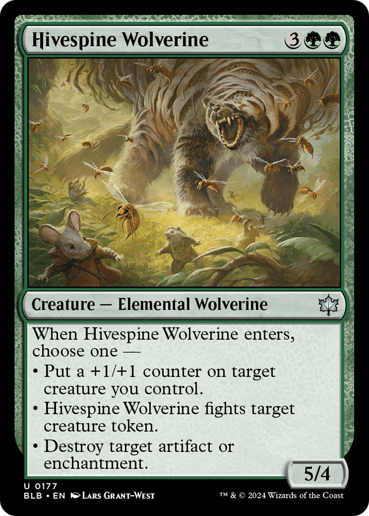 Image of Hivespine Wolverine [Bloomburrow]