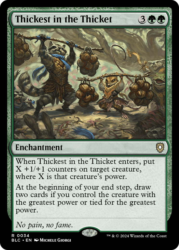 Image of Thickest in the Thicket [Bloomburrow Commander]