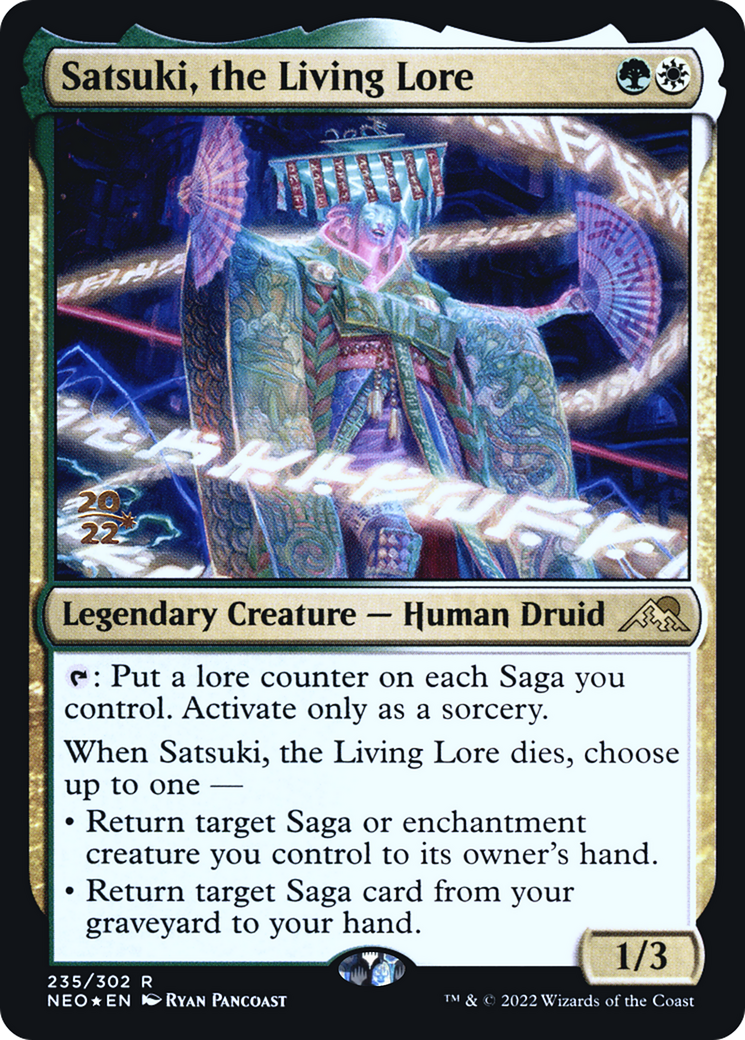 Image of Satsuki, the Living Lore [Kamigawa: Neon Dynasty Prerelease Promos]