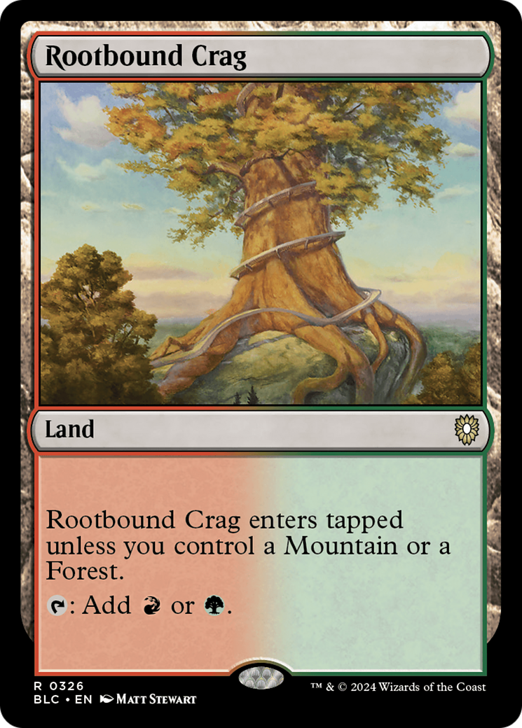 Image of Rootbound Crag [Bloomburrow Commander]