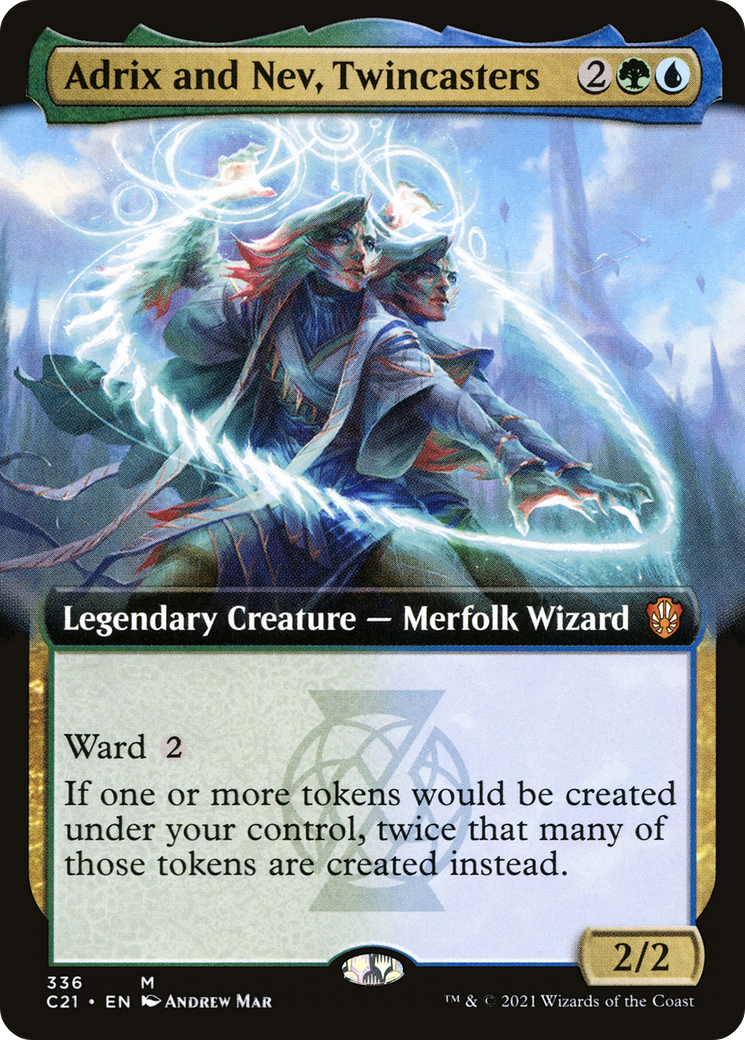 Image of Adrix and Nev, Twincasters (Extended Art) [Commander 2021]