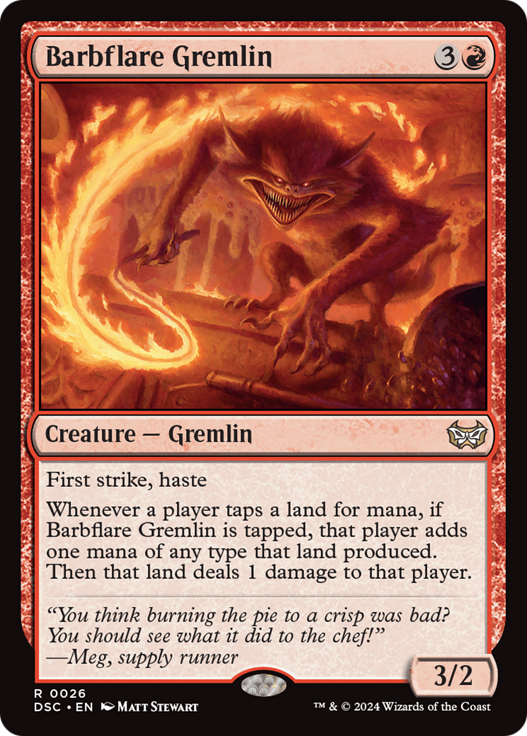 Image of Barbflare Germlin [Duskmourn: House of Horror Commander]