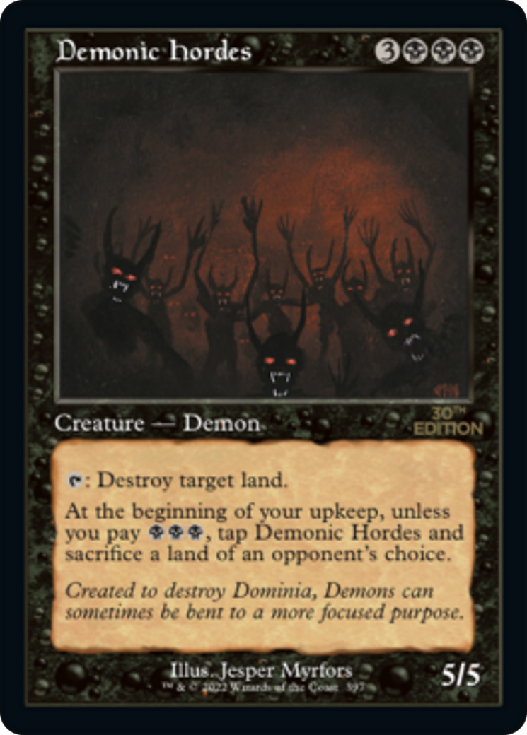 Image of Demonic Hordes (Retro) [30th Anniversary Edition]