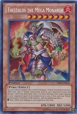 Image of Thestalos the Mega Monarch [PRIO-EN035] Secret Rare
