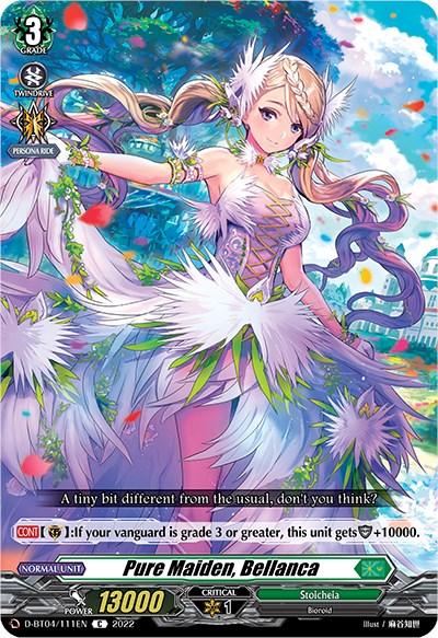 Image of Pure Maiden, Bellanca (D-BT04/111EN) [Awakening of Chakrabarthi]