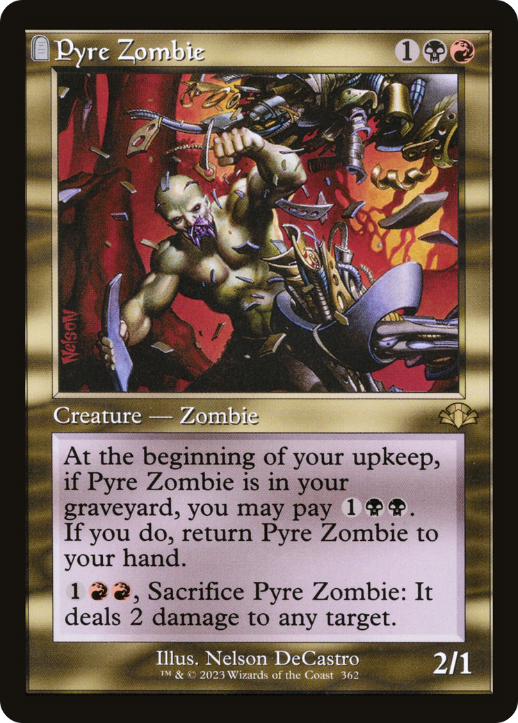 Image of Pyre Zombie (Retro) [Dominaria Remastered]