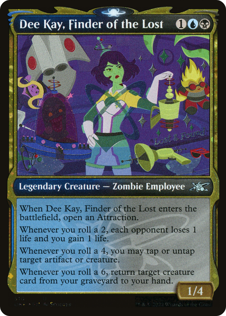 Image of Dee Kay, Finder of the Lost (Showcase) (Galaxy Foil) [Unfinity]