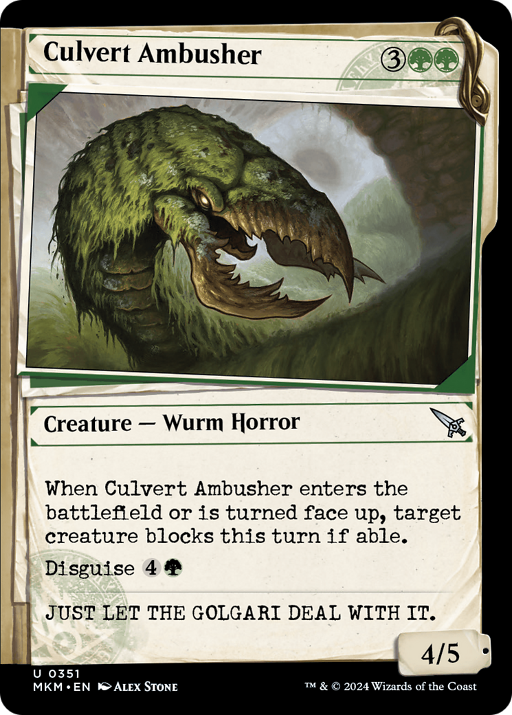 Image of Culvert Ambusher (Showcase) [Murders at Karlov Manor]