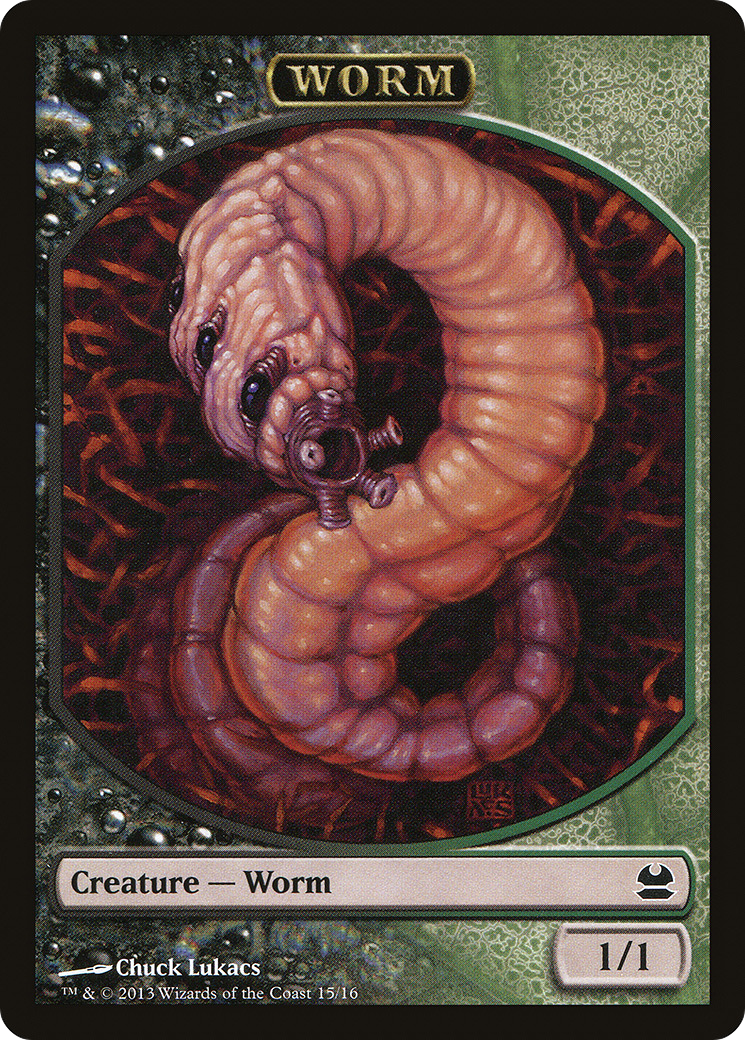 Image of Worm Token [Modern Masters Tokens]