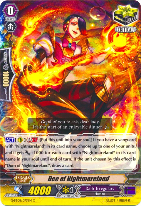 Image of Dee of Nightmareland (G-BT08/079EN) [Absolute Judgment]