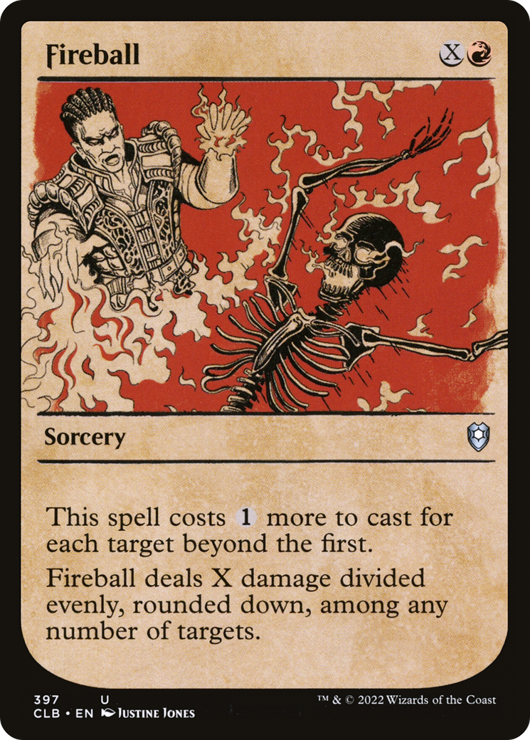 Image of Fireball (Showcase) [Commander Legends: Battle for Baldur's Gate]