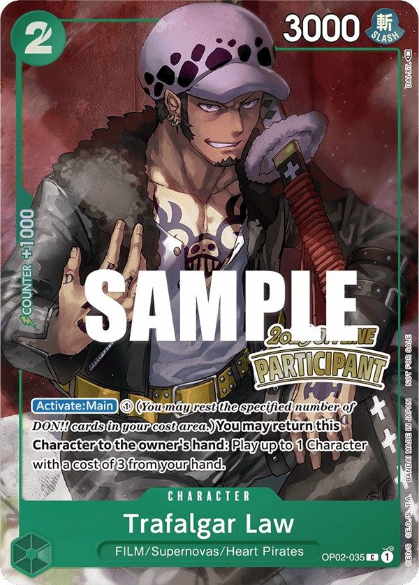 Image of Trafalgar Law (Offline Regional 2023) [Participant] [One Piece Promotion Cards]