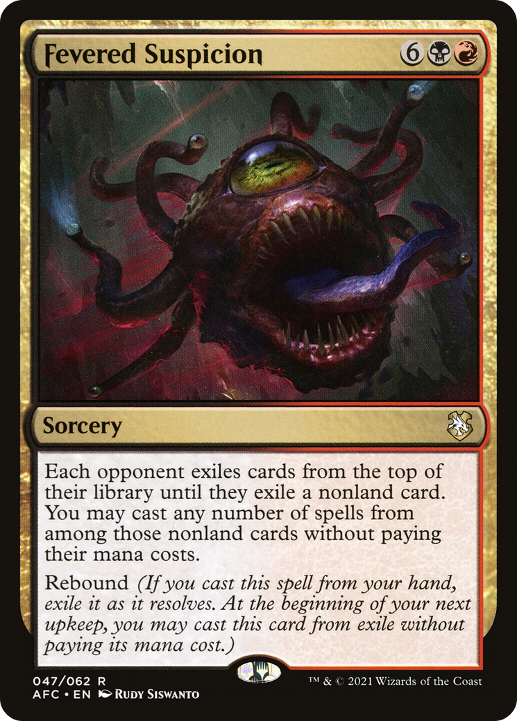 Image of Fevered Suspicion [Dungeons & Dragons: Adventures in the Forgotten Realms Commander]