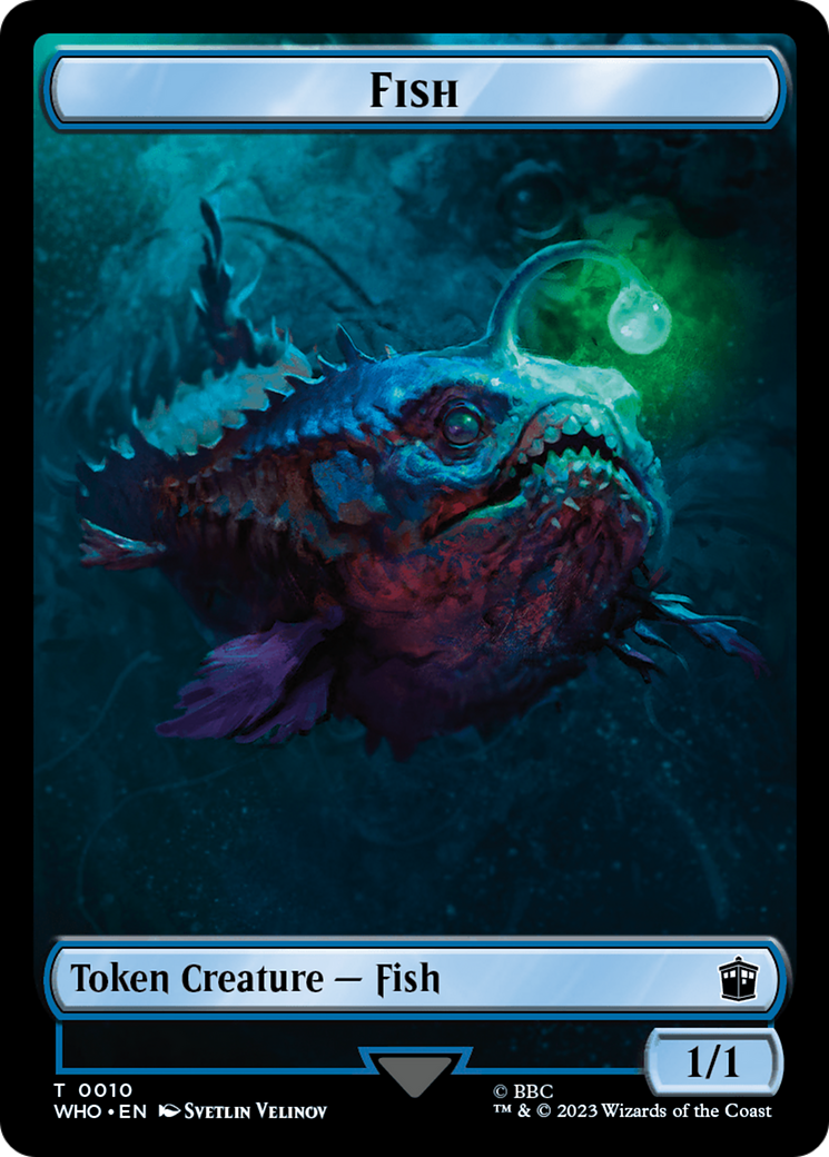 Image of Fish // Food (0026) Double-Sided Token [Doctor Who Tokens]