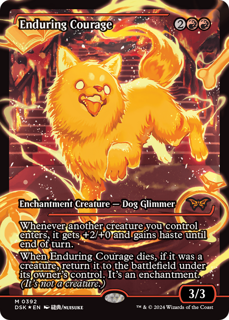 Image of Enduring Courage (Japan Showcase) (Japanese) [Duskmourn: House of Horror]