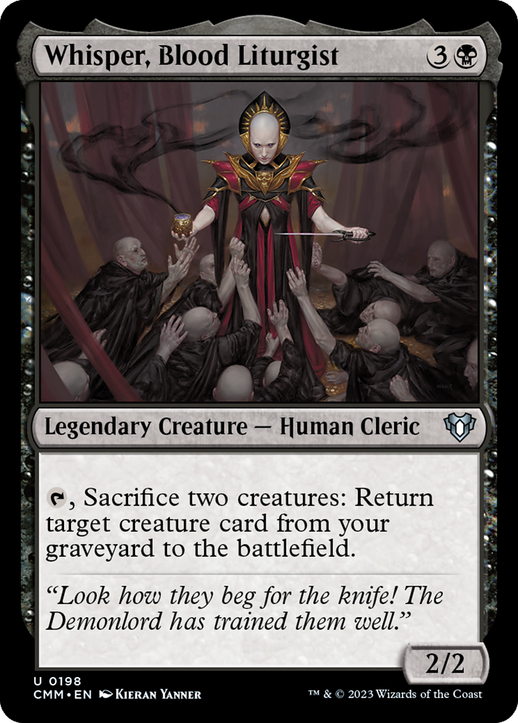 Image of Whisper, Blood Liturgist [Commander Masters]