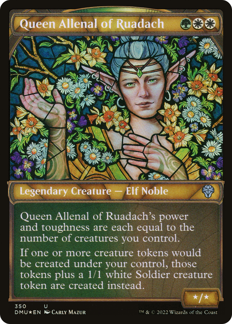 Image of Queen Allenal of Ruadach (Showcase Textured) [Dominaria United]