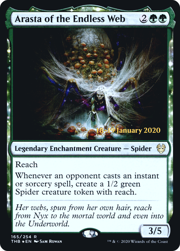 Image of Arasta of the Endless Web [Theros Beyond Death Prerelease Promos]