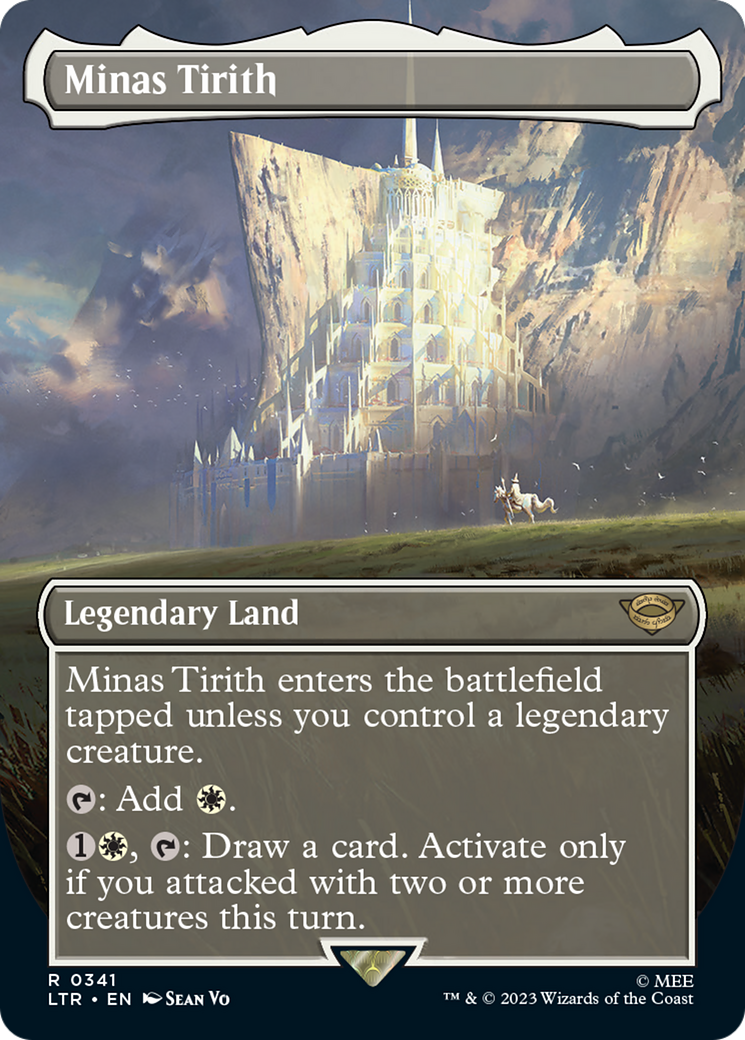 Image of Minas Tirith (Borderless Alternate Art) (341) [The Lord of the Rings: Tales of Middle-Earth]