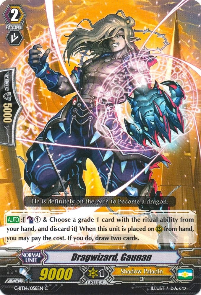 Image of Dragwizard, Gaunan (G-BT14/058EN) [Divine Dragon Apocrypha]