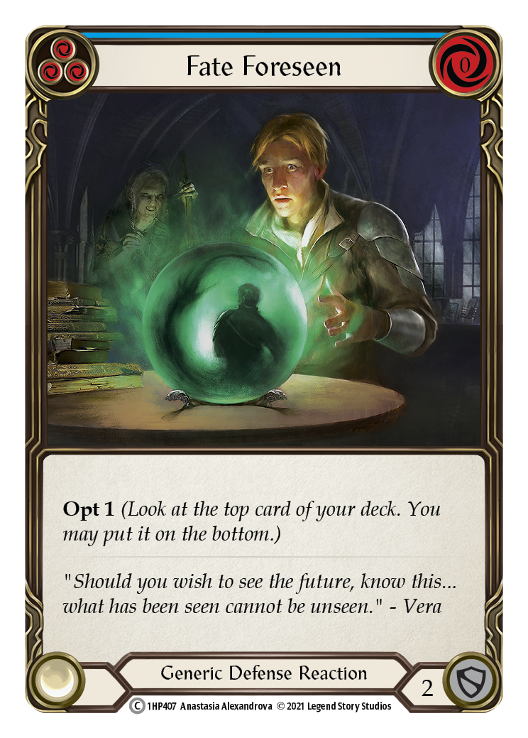 Image of Fate Foreseen (Blue) [1HP407] (History Pack 1)