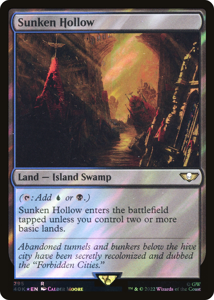 Image of Sunken Hollow (Surge Foil) [Warhammer 40,000]