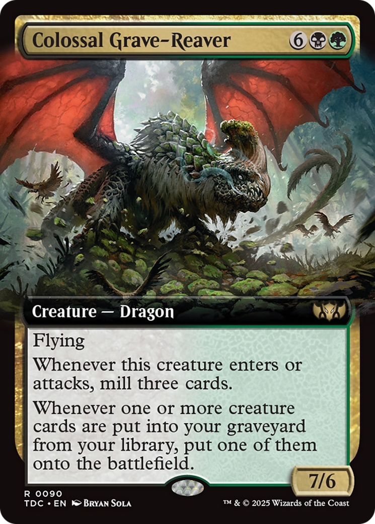 Image of Colossal Grave-Reaver (Extended Art) [Tarkir: Dragonstorm Commander]