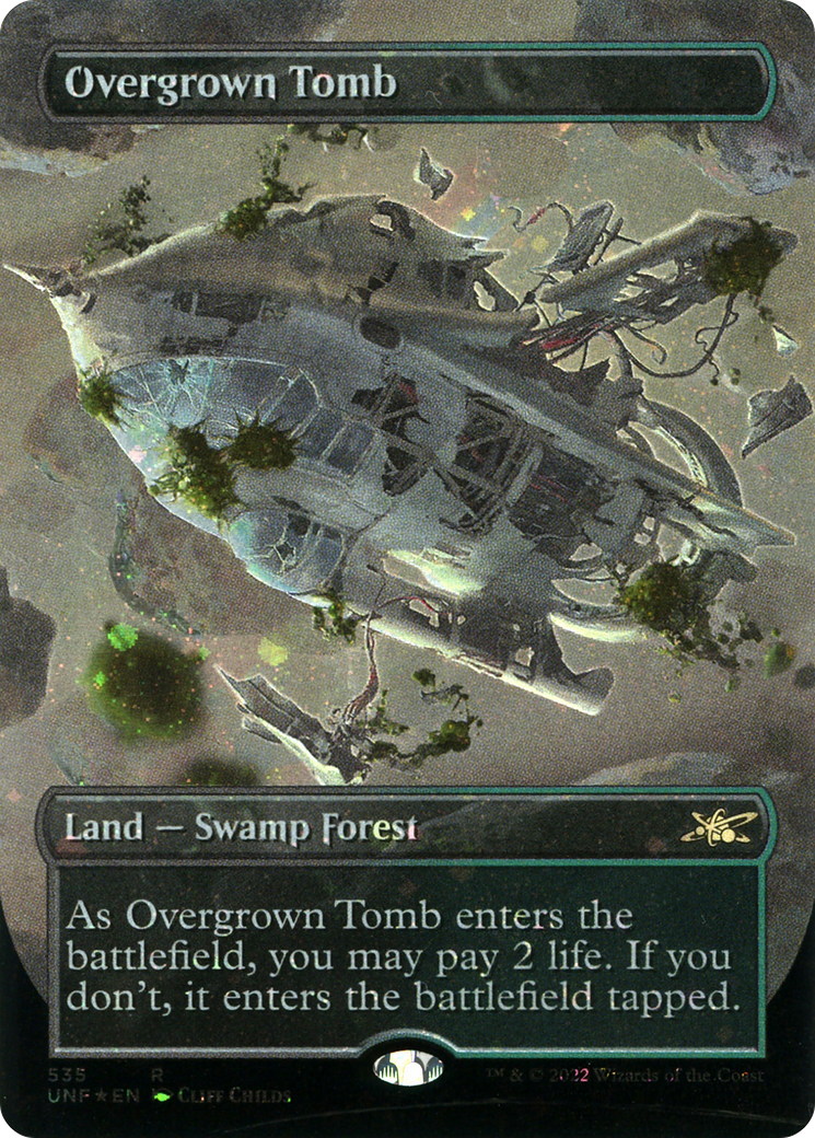 Image of Overgrown Tomb (Borderless) (Galaxy Foil) [Unfinity]