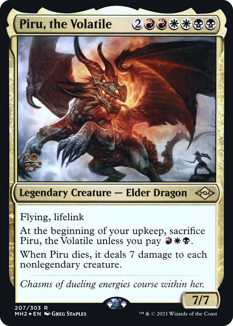 Image of Piru, the Volatile [Modern Horizons 2 Prerelease Promos]