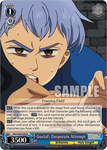 Image of Gustaf: Desperate Attempt (Foil) [The Seven Deadly Sins: Revival of The Commandments]