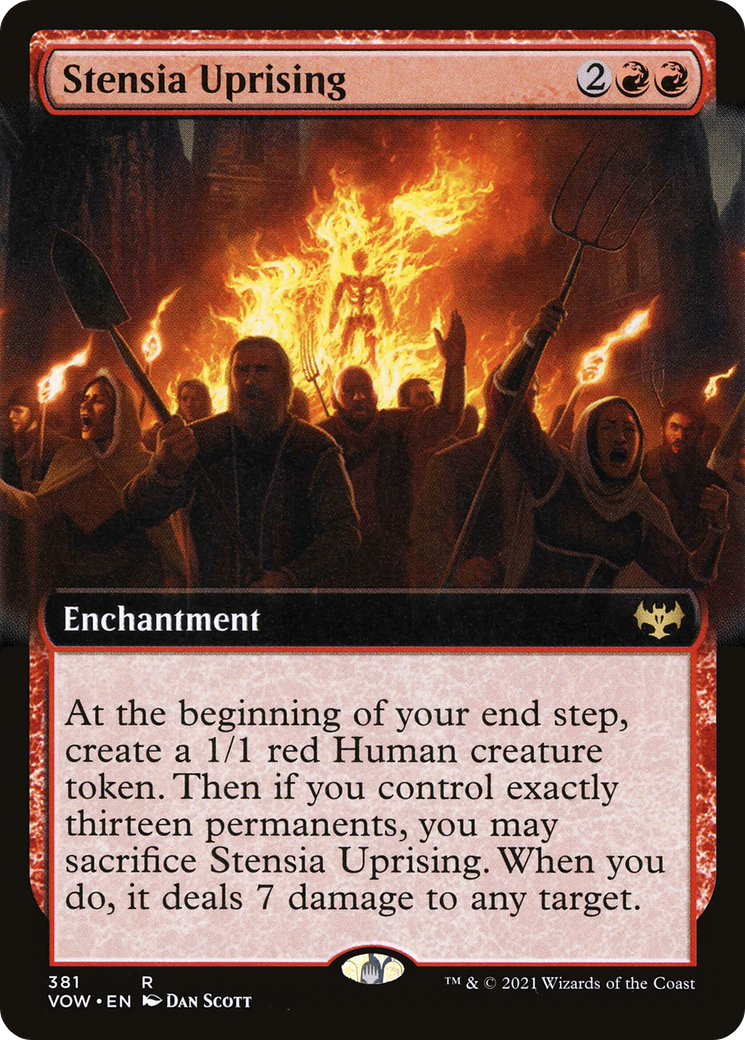Image of Stensia Uprising (Extended Art) [Innistrad: Crimson Vow]