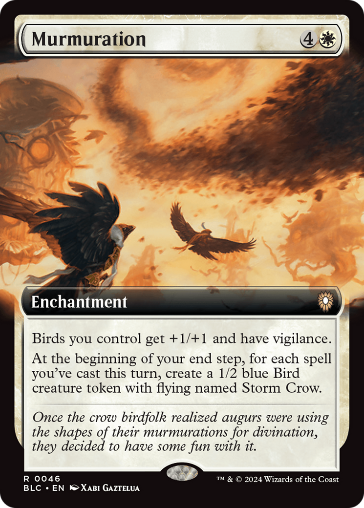 Image of Murmuration (Extended Art) [Bloomburrow Commander]