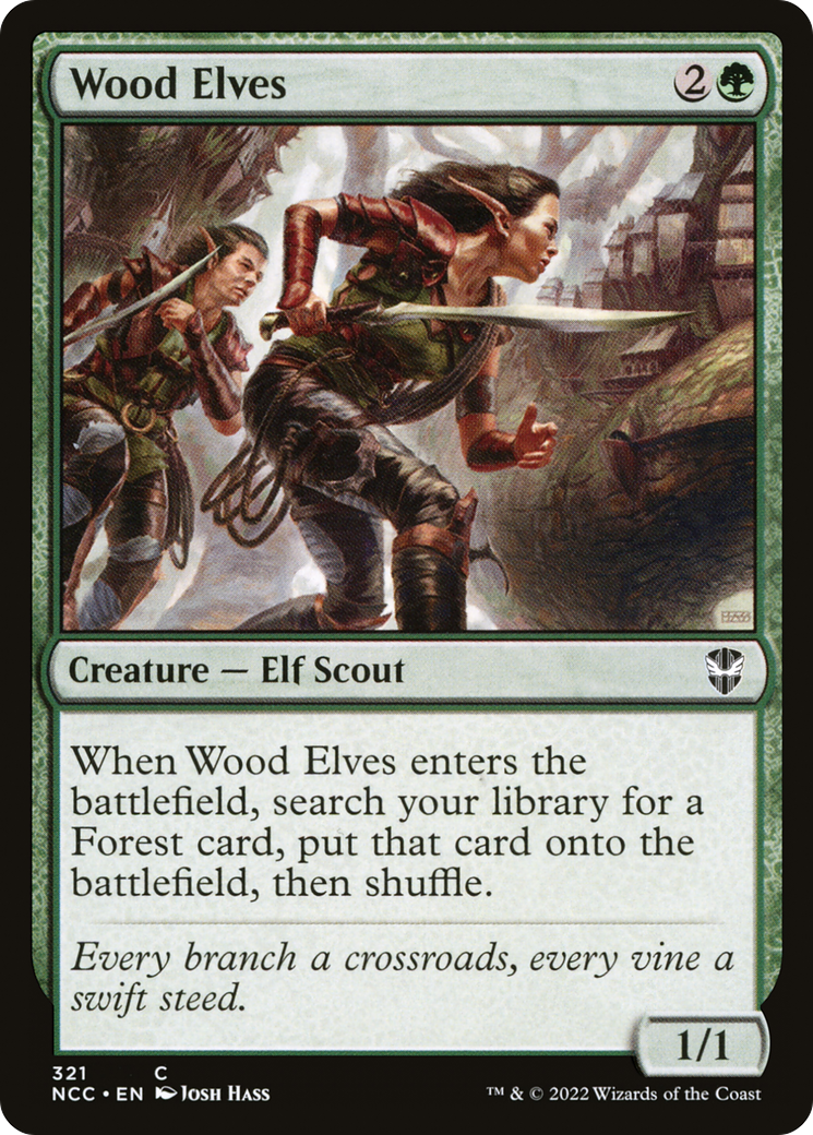 Image of Wood Elves [Streets of New Capenna Commander]