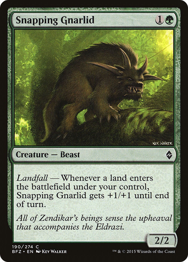 Image of Snapping Gnarlid [Battle for Zendikar]