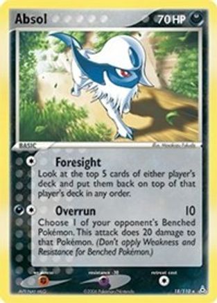Image of Absol (18/110) (Stamped) [EX: Holon Phantoms]