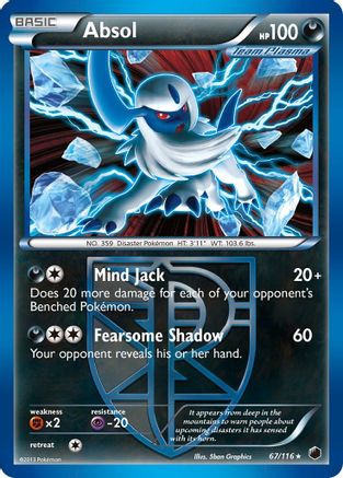 Image of Absol (67/116) [Black & White: Plasma Freeze]