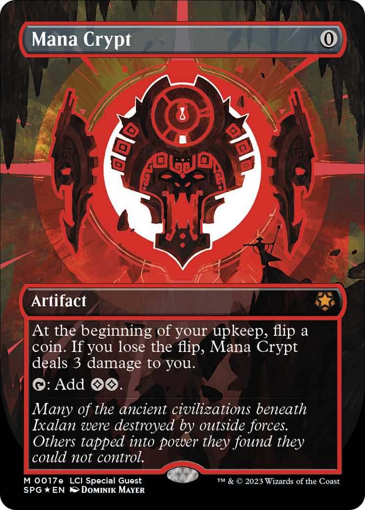 Image of Mana Crypt (0017e) (Borderless) [The Lost Caverns of Ixalan Special Guests]