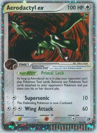 Image of Aerodactyl ex (94/100) [EX: Sandstorm]