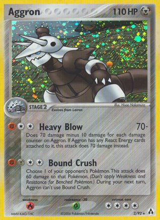 Image of Aggron (2/92) (Stamped) [EX: Legend Maker]