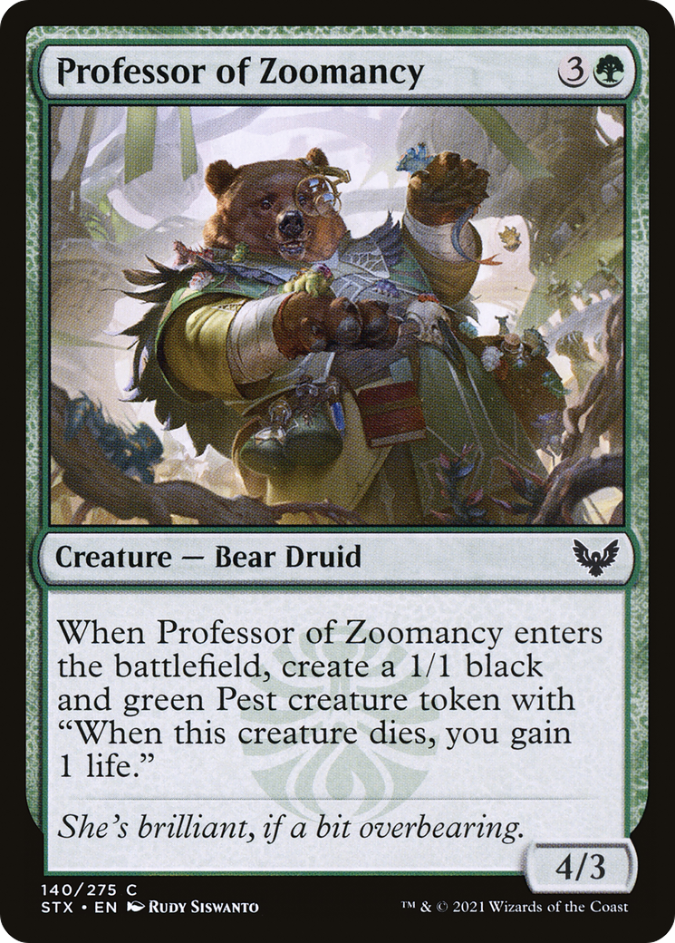 Image of Professor of Zoomancy [Strixhaven: School of Mages]